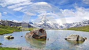 Panorama of Matterhorn, Switzerland.