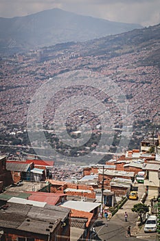 Panorama of Medellin, Colombia photo