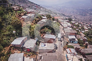 Panorama of Medellin, Colombia photo