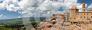 Panorama of the medieval town Volterra