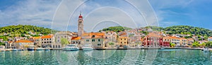 Panorama of mediterranean town Pucisca.