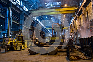Panorama of metallurgy workshop photo