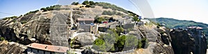 Panorama of Meteora monastery, Greece