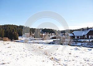 Panorama of Modrava village