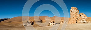 Panorama at Monjes de la Packana in the early morning light