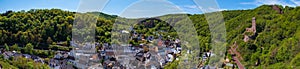 Panorama of Monreal / Germany in the Eifel with the Philippsburg