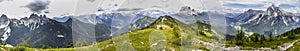 Panorama from Monte Rite, Dolomites, Alps, Italy