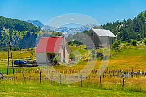 Panorama of Montenegrin village Korita