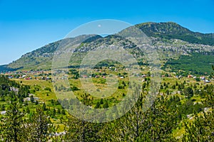 Panorama of Montenegrin village Korita