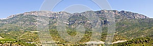Panorama of the Montsec range in Catalonia photo