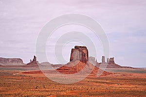 Panorama of monument valley