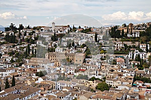 Panorama of the moorish Albaicin quarter