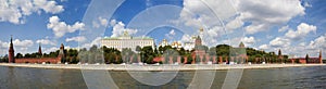 Panorama of the Moscow Kremlin on a Sunny summer day, Moscow