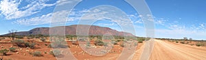 Panorama of mount augustus, western australia