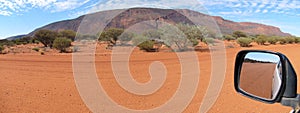 Panorama of mount augustus, western australia