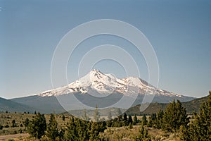 Panorama of Mount Shasta, California