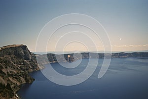 Panorama Mountain Landscape in Crater Lake National Park, Oregon