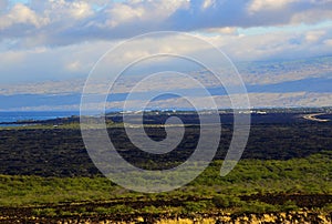 Panorama Mountain Landscape at Mauna Loa, Volcano on Big Island, Hawaii