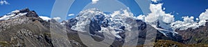 Panorama mountain landscape in Peru