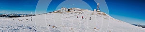 Panorama of mountain slopes