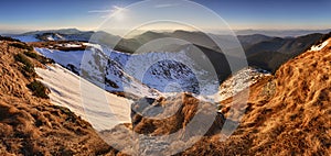 Panorama of mountain in Slovakia, Low Tatras