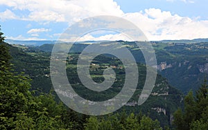 Panorama of the mountains of ASIAGO village in italy