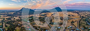 Panorama of mountains in Grampians National Park.