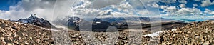 Panorama of mountains in National Park Los Glaciares, Argenti