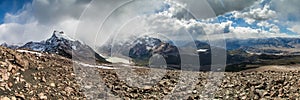 Panorama of mountains in National Park Los Glaciares, Argenti