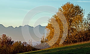 Panorama of mountains