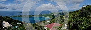 Panorama From Mountaintop on St. Thomas, USVI