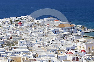 Panorama of Mykonos, Greece