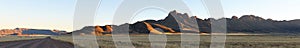 Panorama of the Namibrand area in Namibia