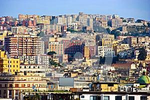 Panorama of Naples, Italy