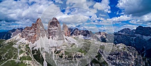 Panorama National Nature Park Tre Cime In the Dolomites Alps. Be