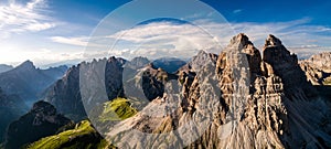 Panorama National Nature Park Tre Cime In the Dolomites Alps. Be