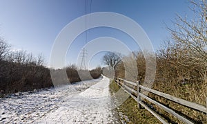 Panorama of Nature Trail in Ohio