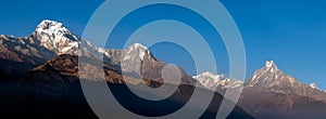 Panorama nature view of Himalayan mountain range