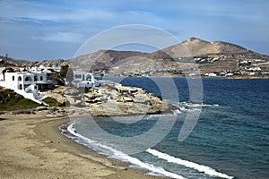 Panorama of Naxos in Greece