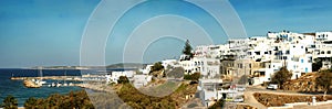 Panorama of Naxos in Greece