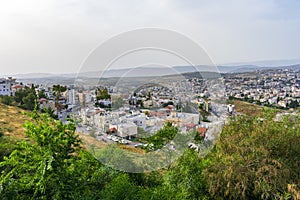 Panorama of Nazareth, the town of Jesus Christ