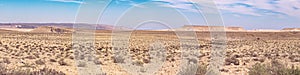 Panorama of the Negev Highlands near Sde Boqer in Israel