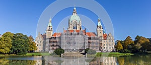 Panorama of the new city hall of Hannover