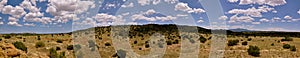 Panorama of New Mexico Landscape near Santa Fe