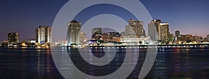 Panorama: New Orleans Night Skyline