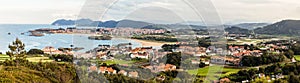 Panorama of Noja in Cantabria, Spain