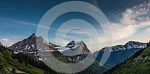 Panorama of Oberlin Clements and Cannon Mountains photo