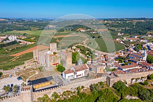 Panorama of Obidos town in Portugal