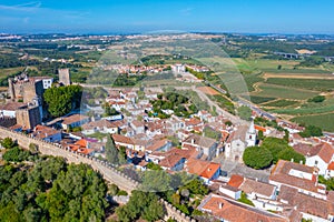 Panorama of Obidos town in Portugal