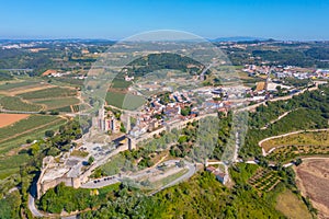 Panorama of Obidos town in Portugal